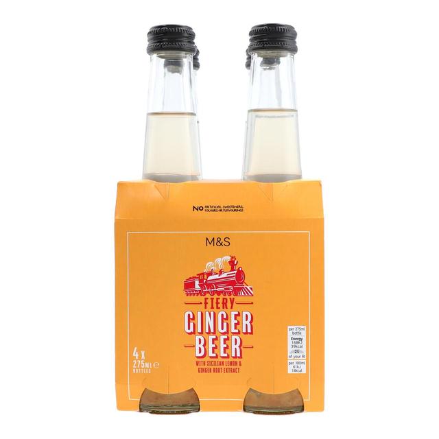 M&S Fiery Ginger Beer   4 x 275ml GOODS M&S   