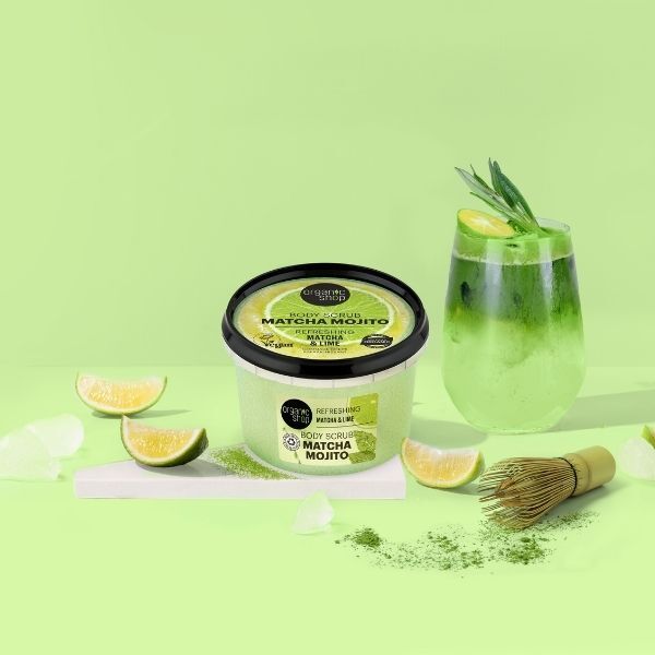Organic Shop body scrub Matcha Mojito 250ml - British product