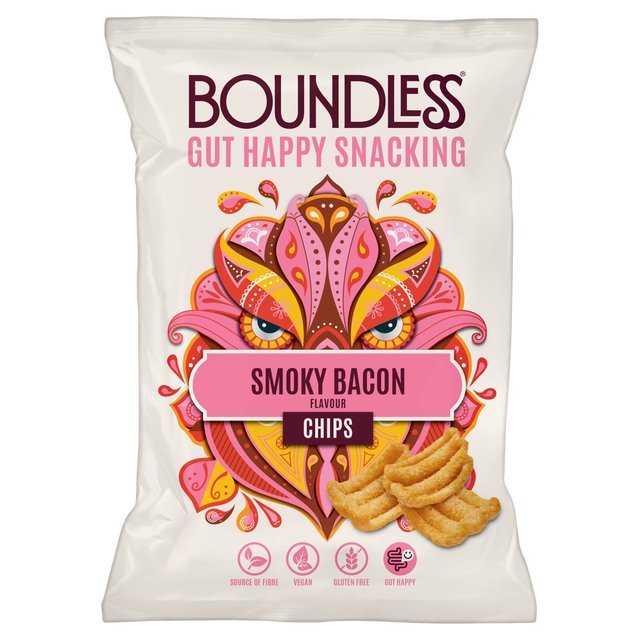 Boundless Smoky Bacon Chips Sharing Bag   80g GOODS M&S   