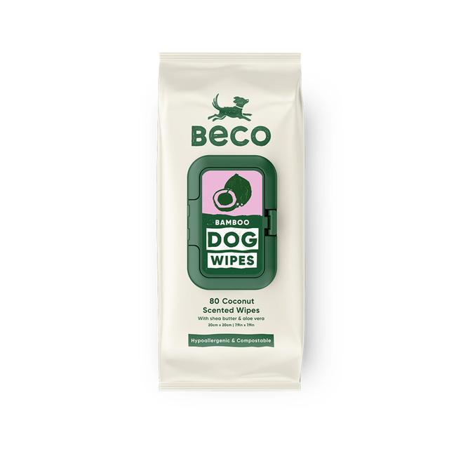 Beco Bamboo Dog Wipes Coconut Scented   80 per pack GOODS M&S   