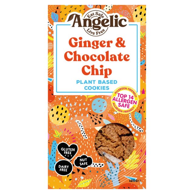 Angelic Free From Ginger & Chocolate Cookies   125g GOODS M&S   