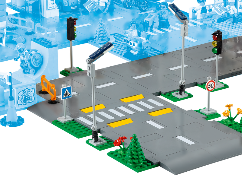 LEGO City Road Plates 112-piece construction set for young builders, UK version