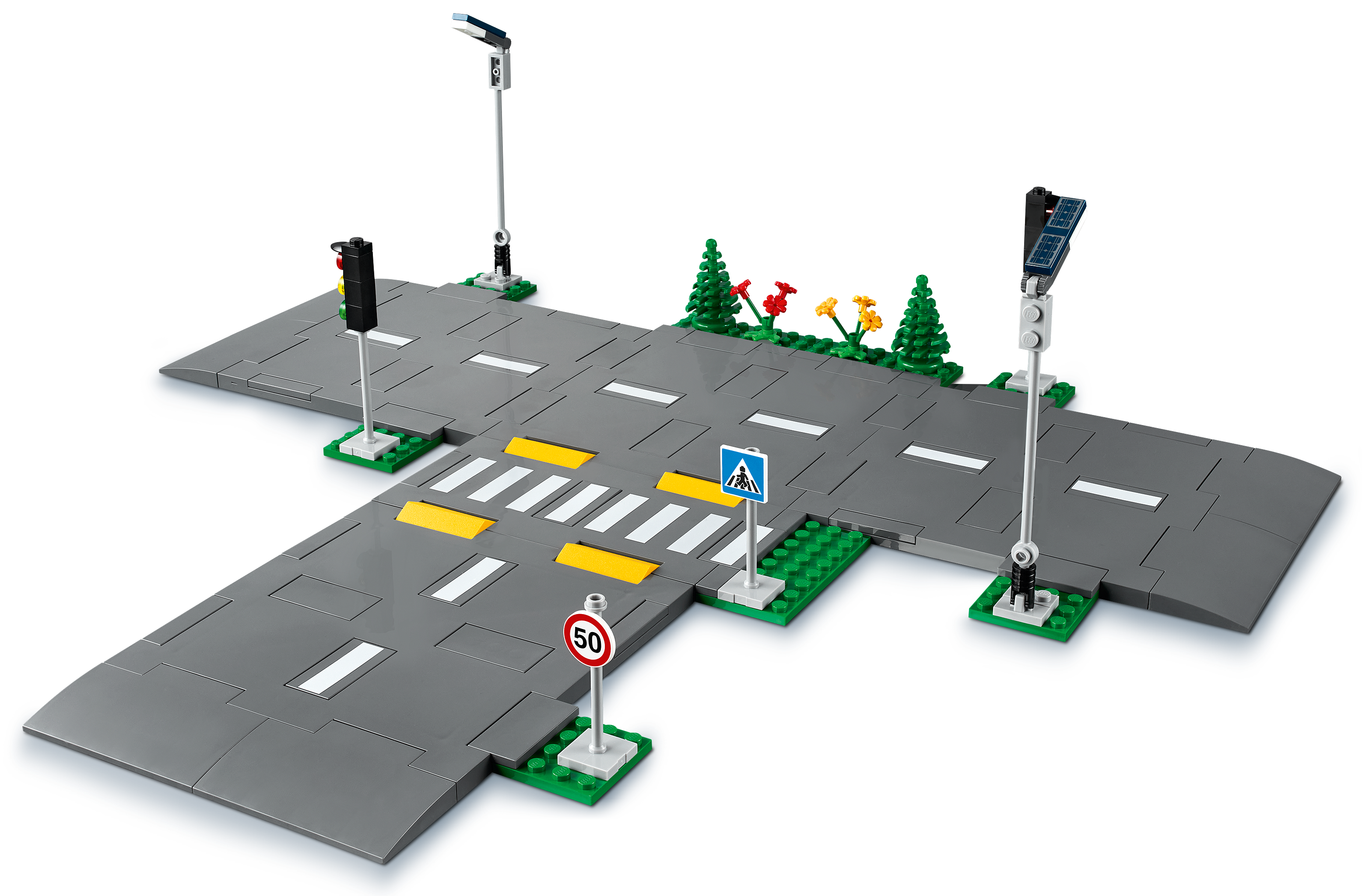 LEGO City Road Plates 112-piece construction set for young builders, UK version