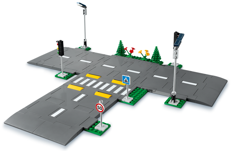 LEGO City Road Plates 112-piece construction set for young builders, UK version