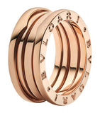 Bvlgari B.zero1 three-band rose gold ring - British product