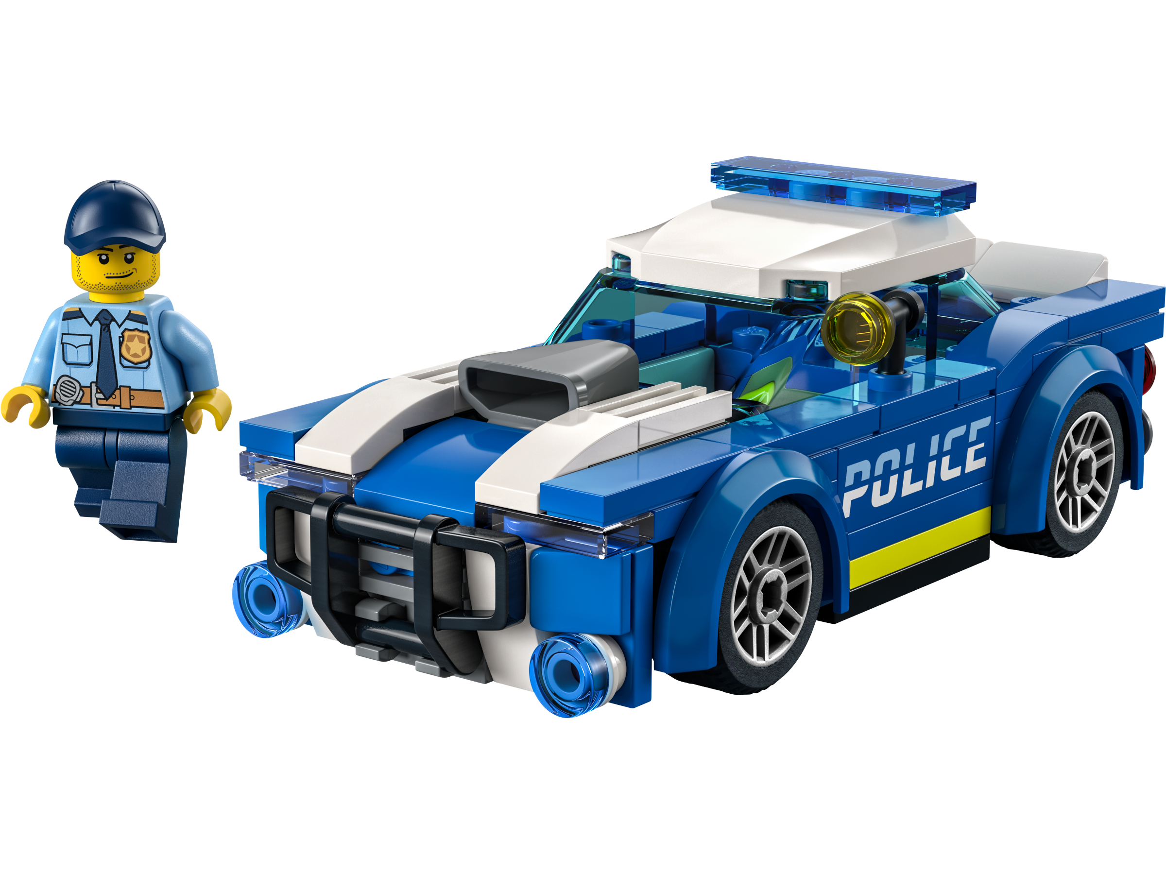 LEGO Polizeiauto-Bauset, 94 Teile, importiert aus Großbritannien