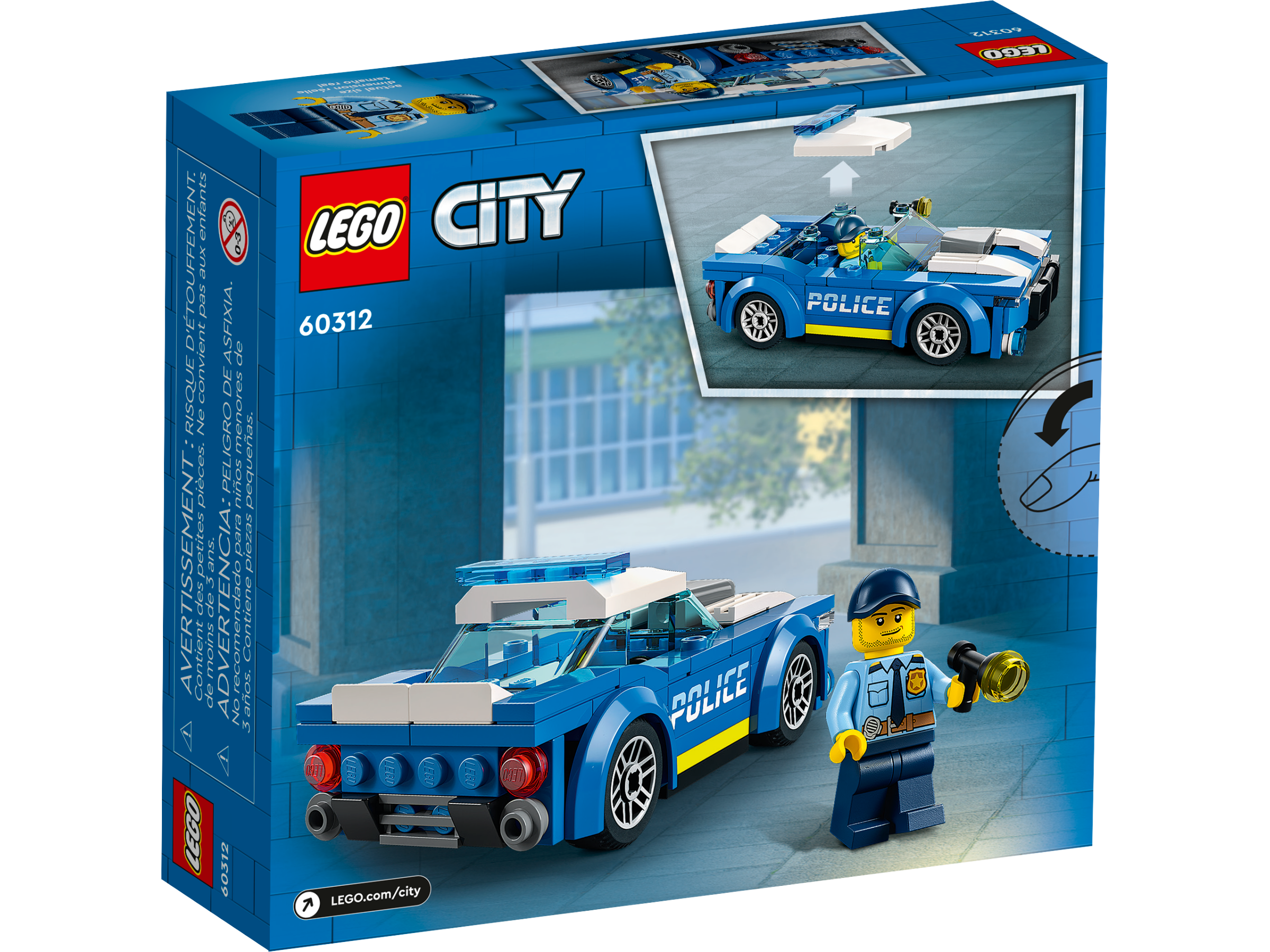 LEGO Police Car building set 94 pieces, imported from the UK