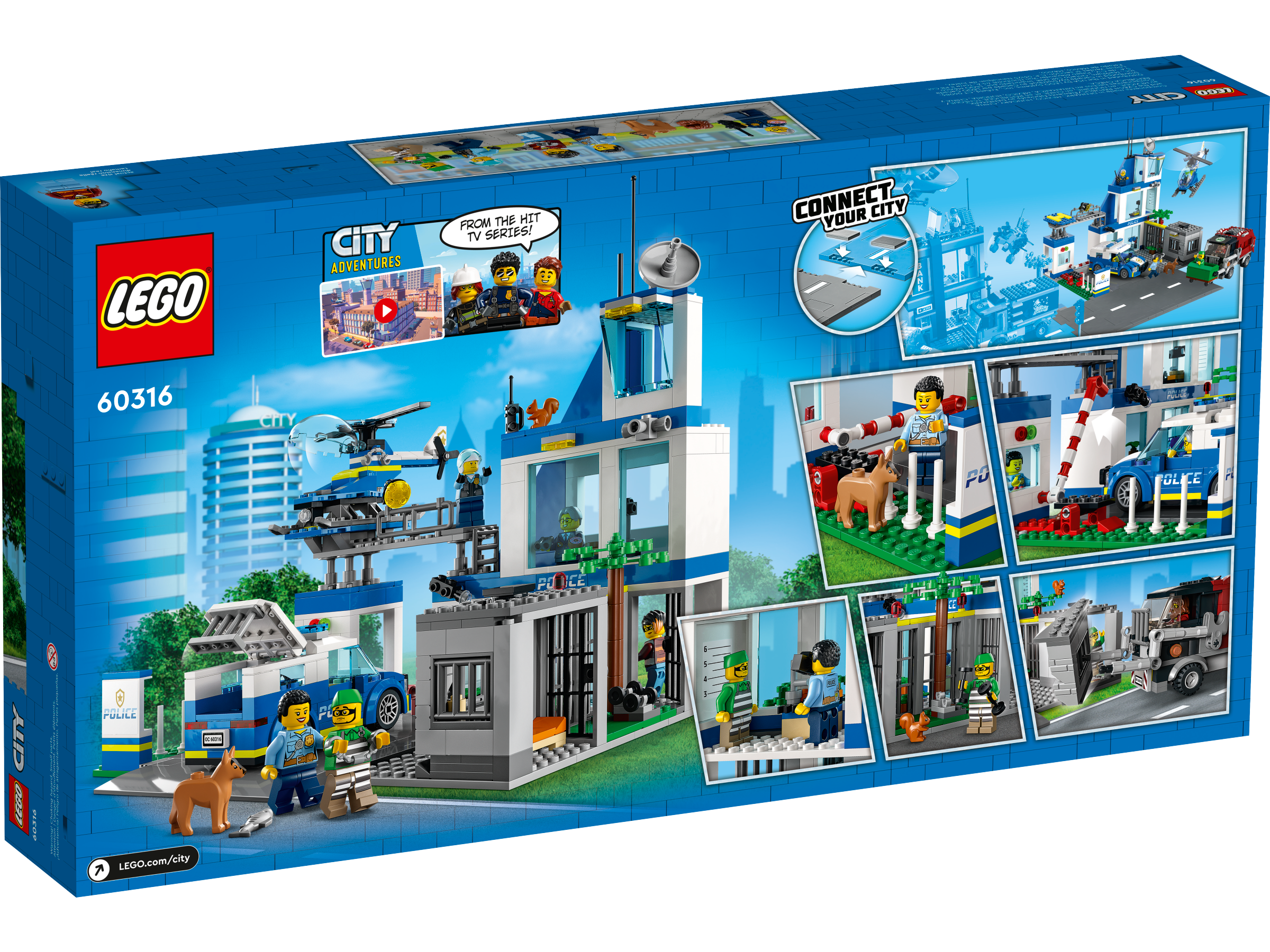 LEGO City Police Station set 668 pieces, imported from the UK