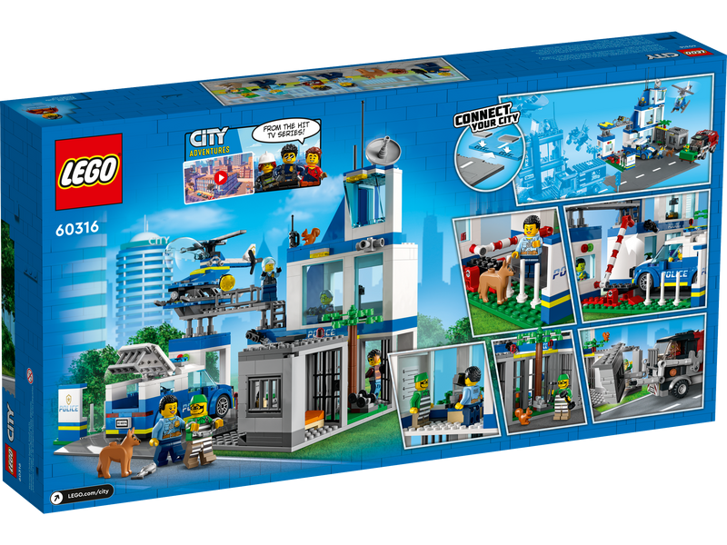 LEGO City Police Station set 668 pieces, imported from the UK