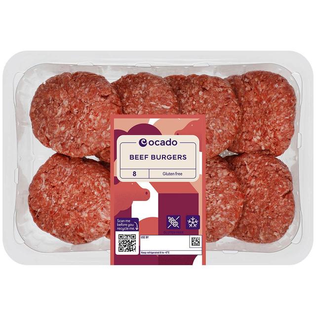 Ocado 8 Beef Burgers   880g GOODS M&S   