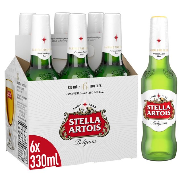 Stella Artois Bottles   6 x 330ml GOODS M&S   