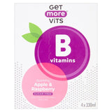 Get More B Vitamins Sparkling Apple & Raspberry   4 x 330ml GOODS M&S   