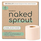 Naked Sprout Unbleached Bamboo Toilet Roll   6 per pack GOODS M&S   