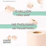 Naked Sprout Unbleached Bamboo Toilet Roll   6 per pack GOODS M&S   