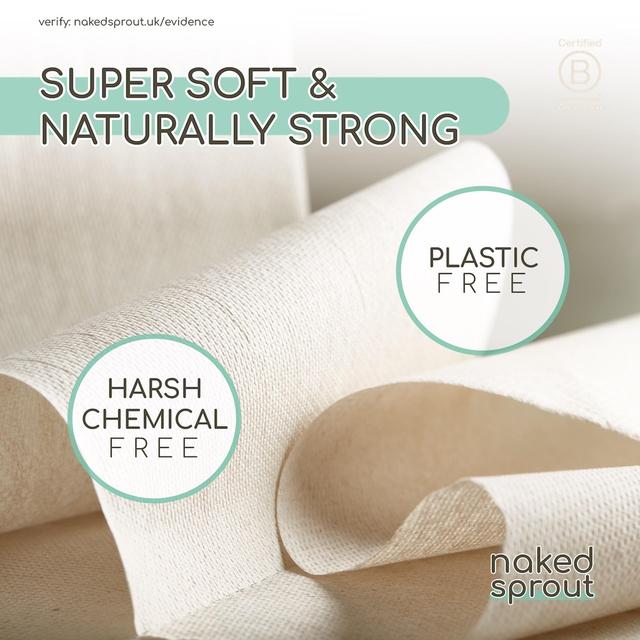 Naked Sprout Unbleached Bamboo Toilet Roll   6 per pack GOODS M&S   