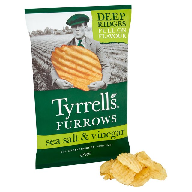 Tyrrells Sea Salt & Vinegar Sharing Crisps   150g