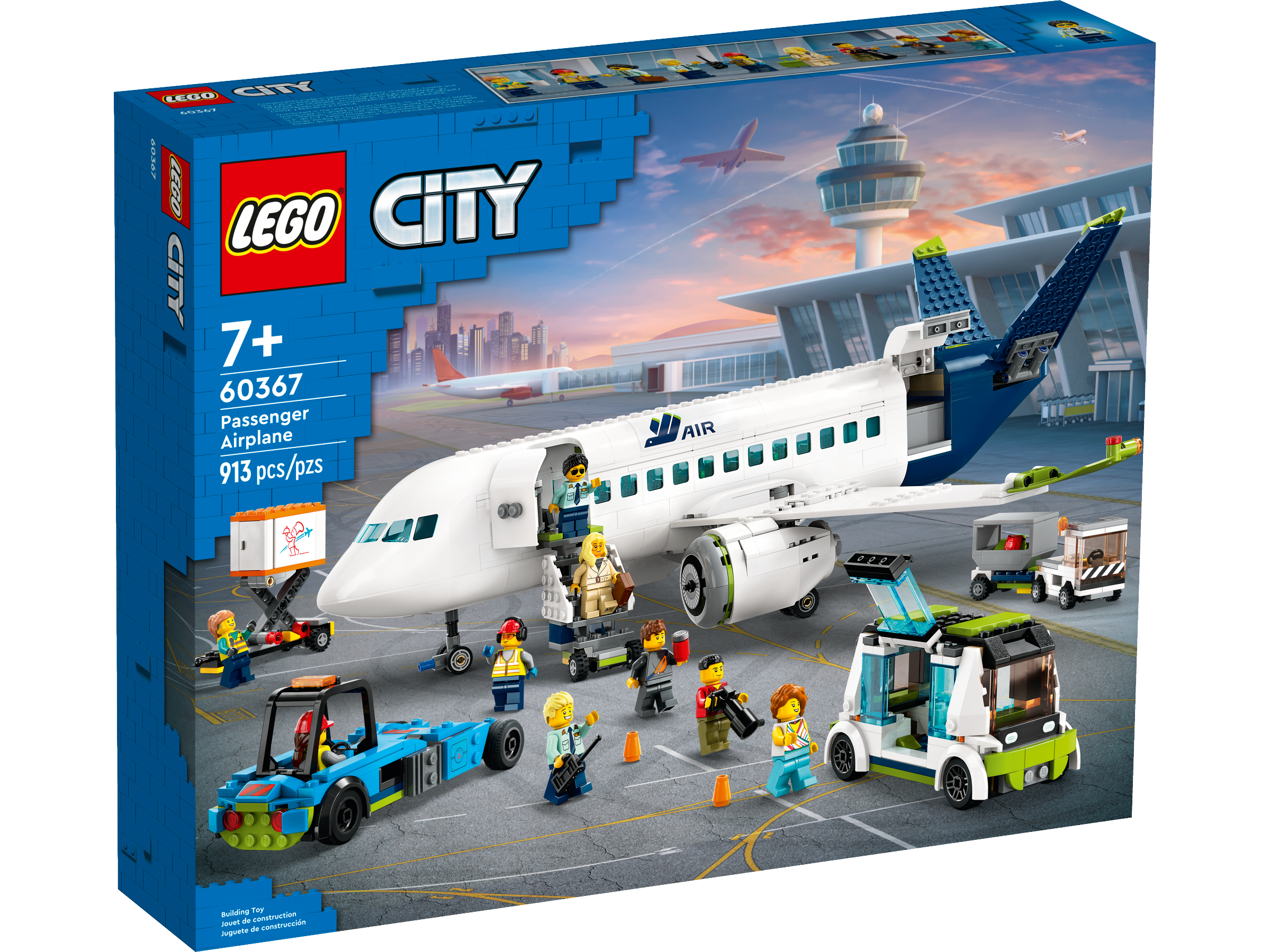Lego Passenger Airplane 913 Pieces building set, imported from the UK