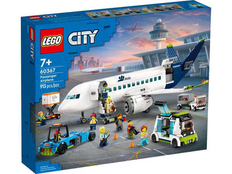 Lego Passenger Airplane 913 Pieces building set, imported from the UK