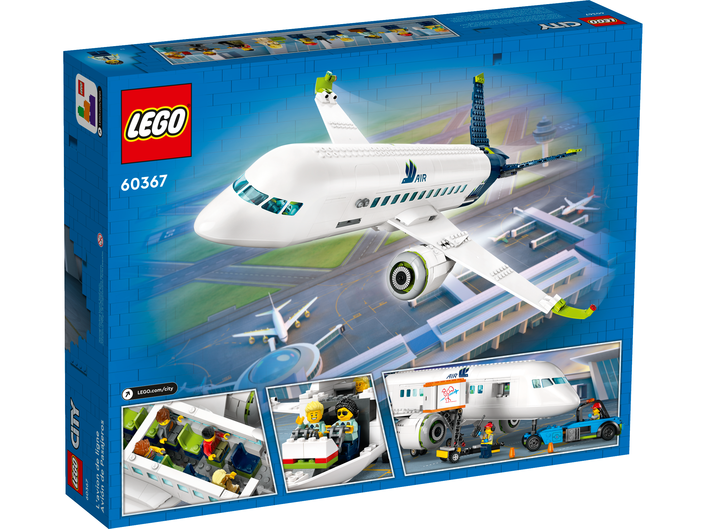 Lego Passenger Airplane 913 Pieces building set, imported from the UK