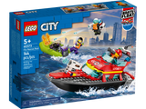 LEGO City Fire Rescue Boat 144 Pieces Building Set - British product