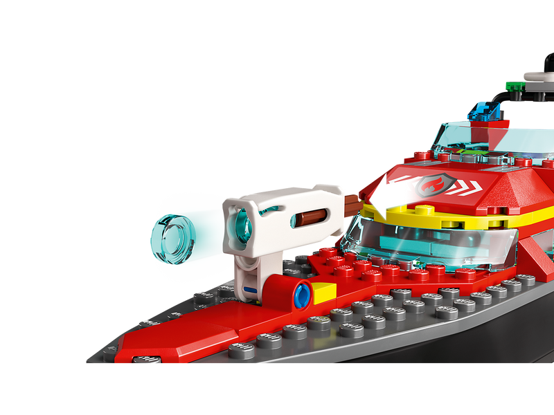 LEGO City Fire Rescue Boat 144 Pieces Building Set - British product