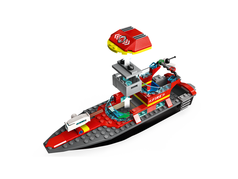 LEGO City Fire Rescue Boat 144 Pieces Building Set - British product