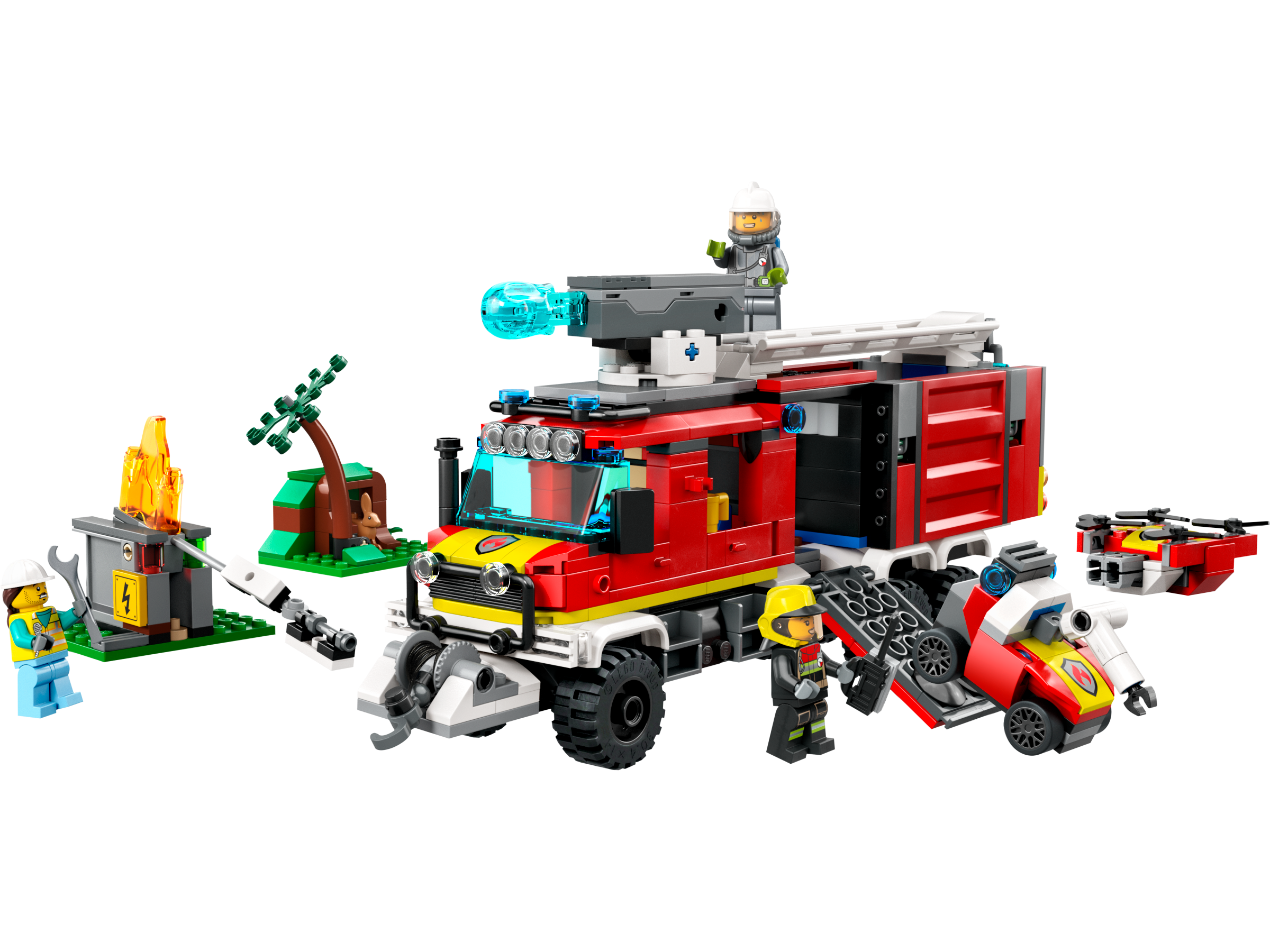 LEGO City Fire Command Truck 502 Pieces - British product