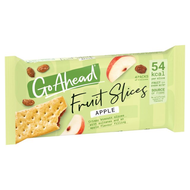 Go Ahead Apple Crispy Fruit Slices Snack Bars Multipack   4 per pack GOODS M&S   