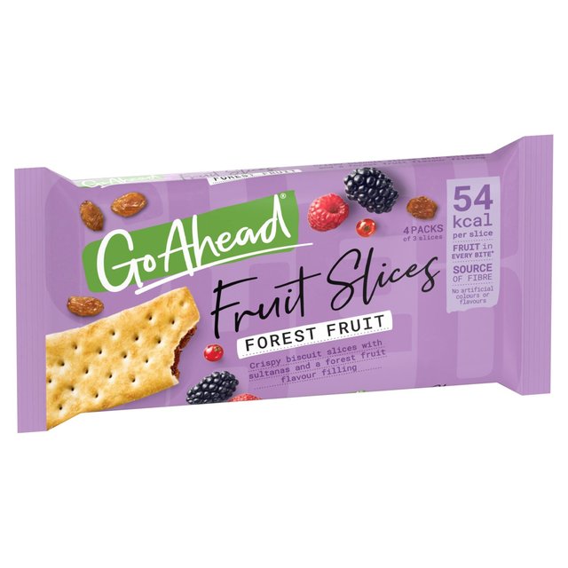 Go Ahead Forest Fruit Crispy Fruit Slices Snack Bars Multipack   4 per pack GOODS M&S   