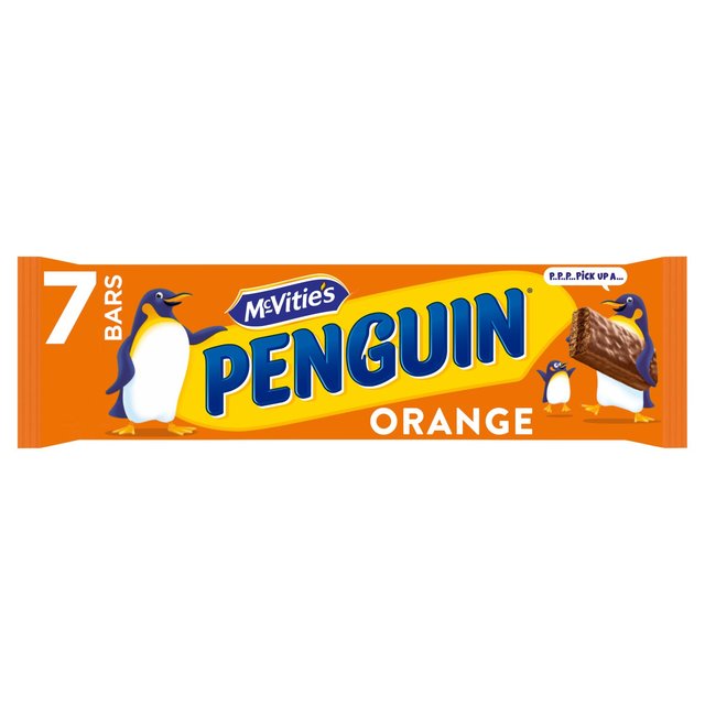 McVitie's Penguin Orange Chocolate Biscuit Bars   7 per pack GOODS M&S   