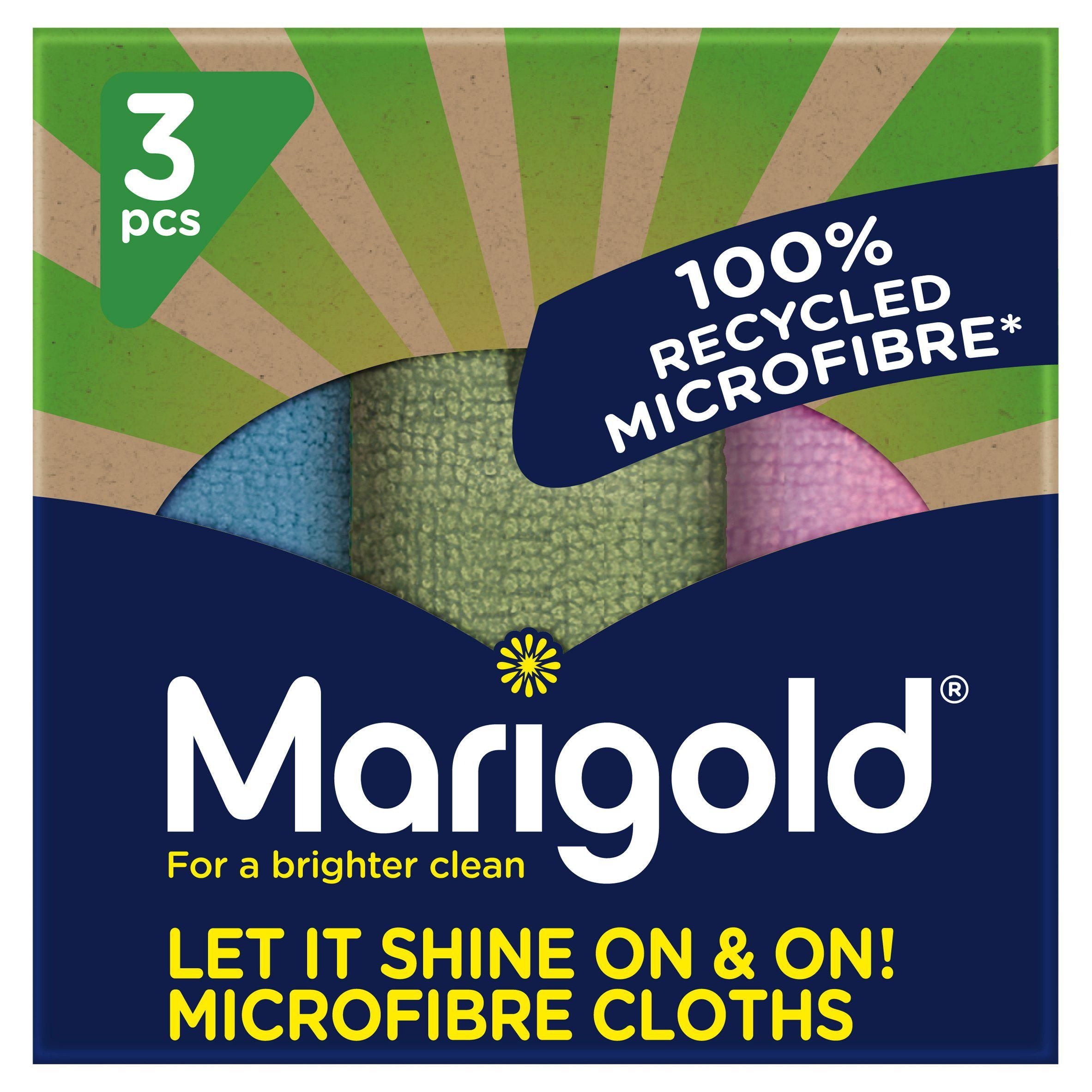 Marigold Let it Shine On & On Microfibre Cloths x3 GOODS Sainsburys   