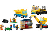 LEGO Construction Trucks and Wrecking Ball Crane 235 Pieces - British product