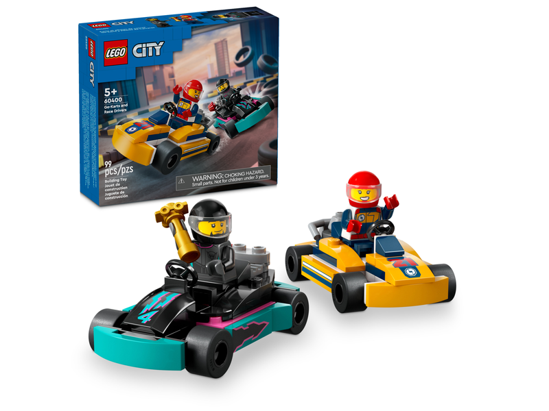 LEGO Building Set Go-Karts and Race Drivers 99 Pieces, UK version