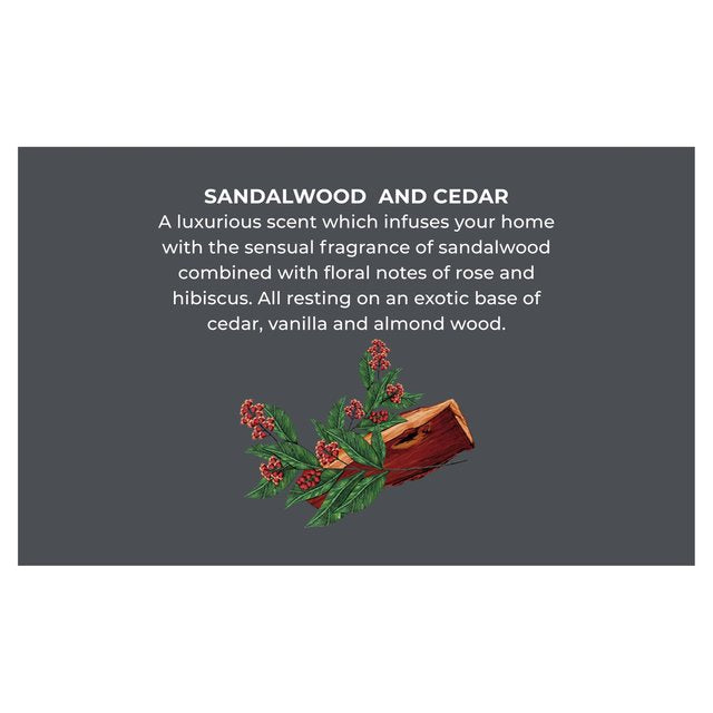 Cristalinas Wooden Top Diffuser Sandalwood & Cedar   40ml GOODS M&S   