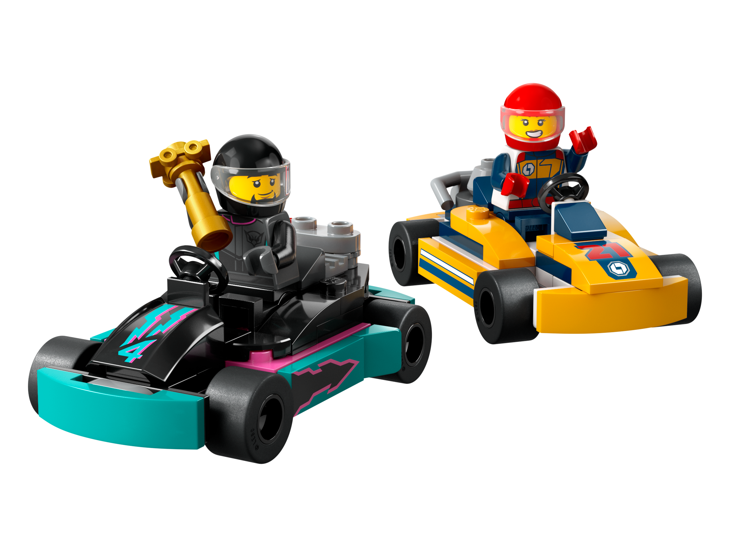 LEGO Building Set Go-Karts and Race Drivers 99 Pieces, UK version