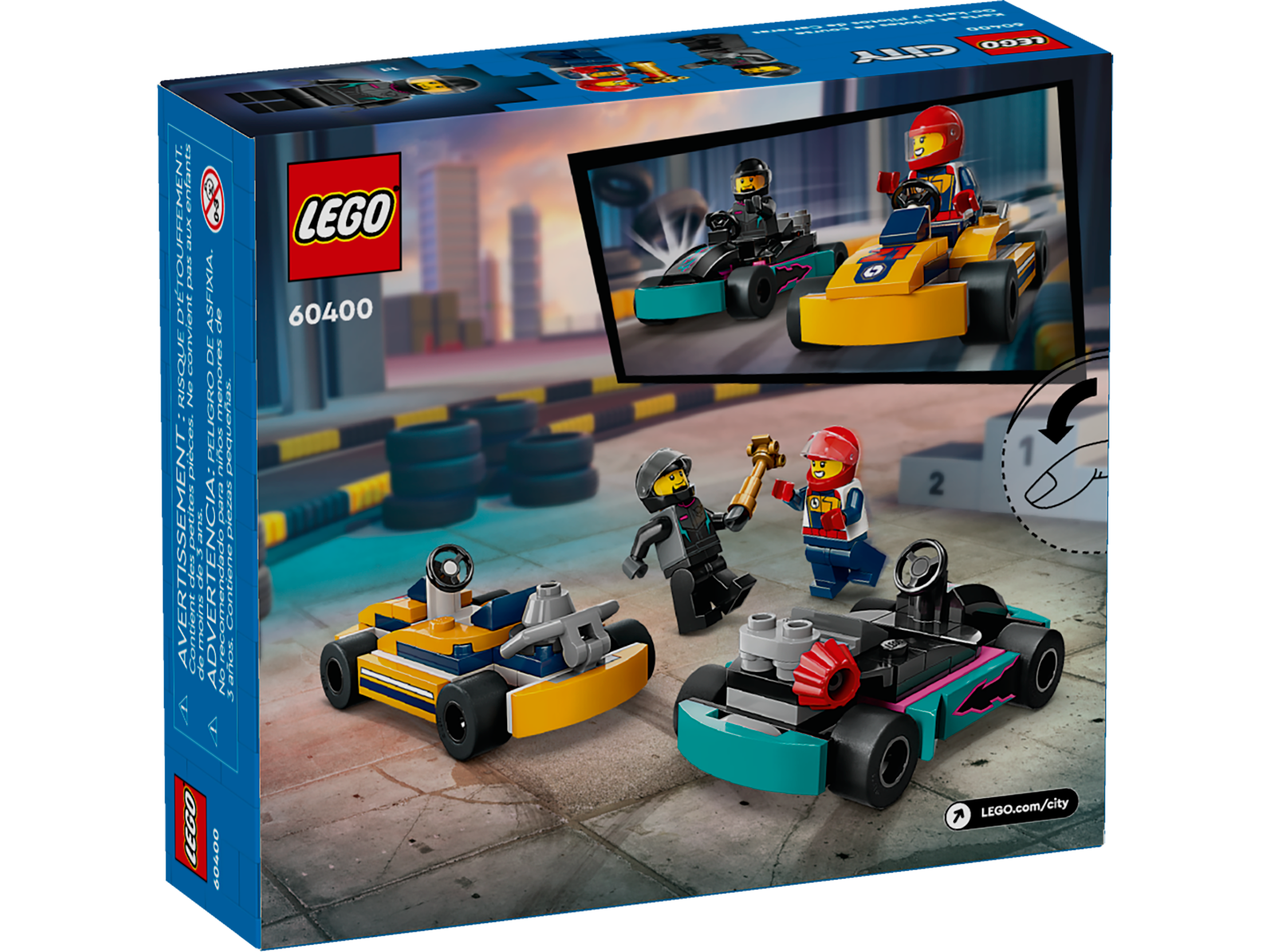 LEGO Building Set Go-Karts and Race Drivers 99 Pieces, UK version