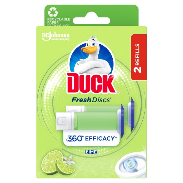 Duck Toilet Fresh Discs Duo Refills Lime   2 x 36ml GOODS M&S   