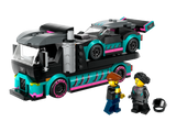 LEGO City Race Car and Car Carrier Truck 328 pieces, imported from the UK