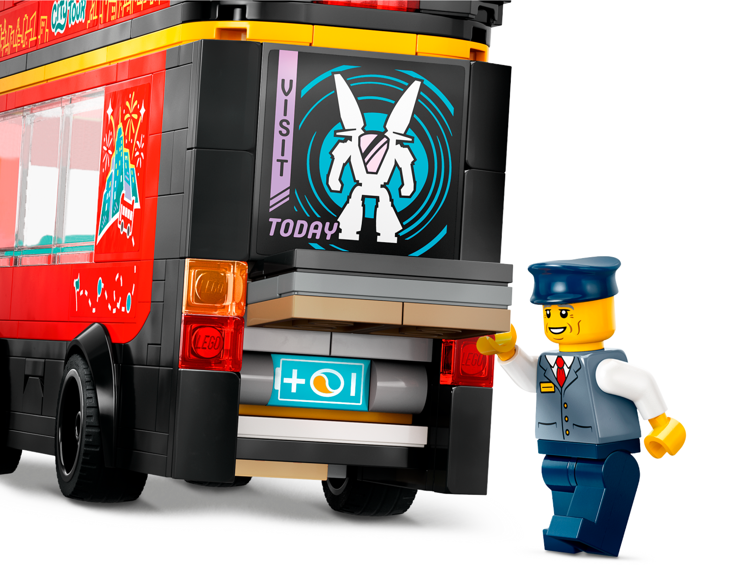 LEGO City Red Double-Decker Sightseeing Bus 384 Pieces, UK version