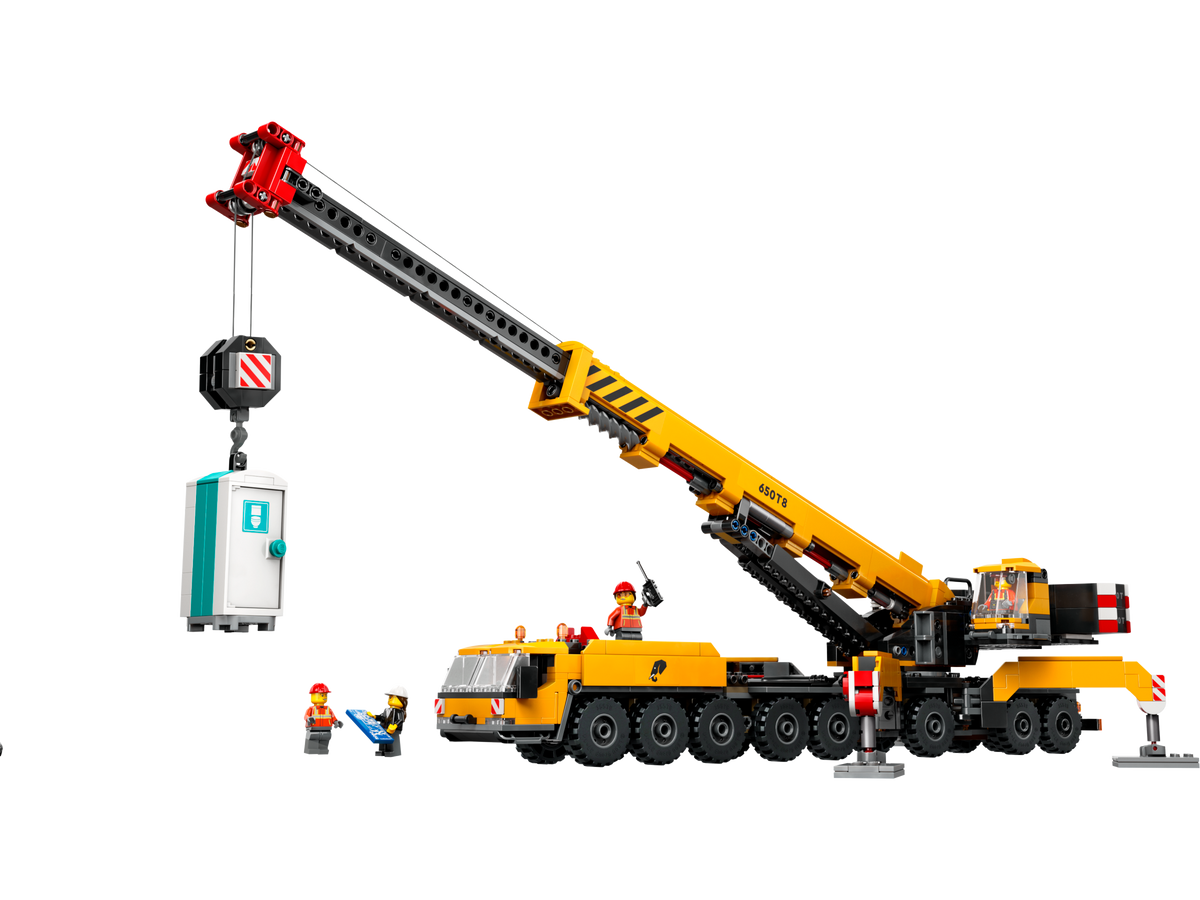 Yellow LEGO City Construction Crane 1116 Pieces (British brand)