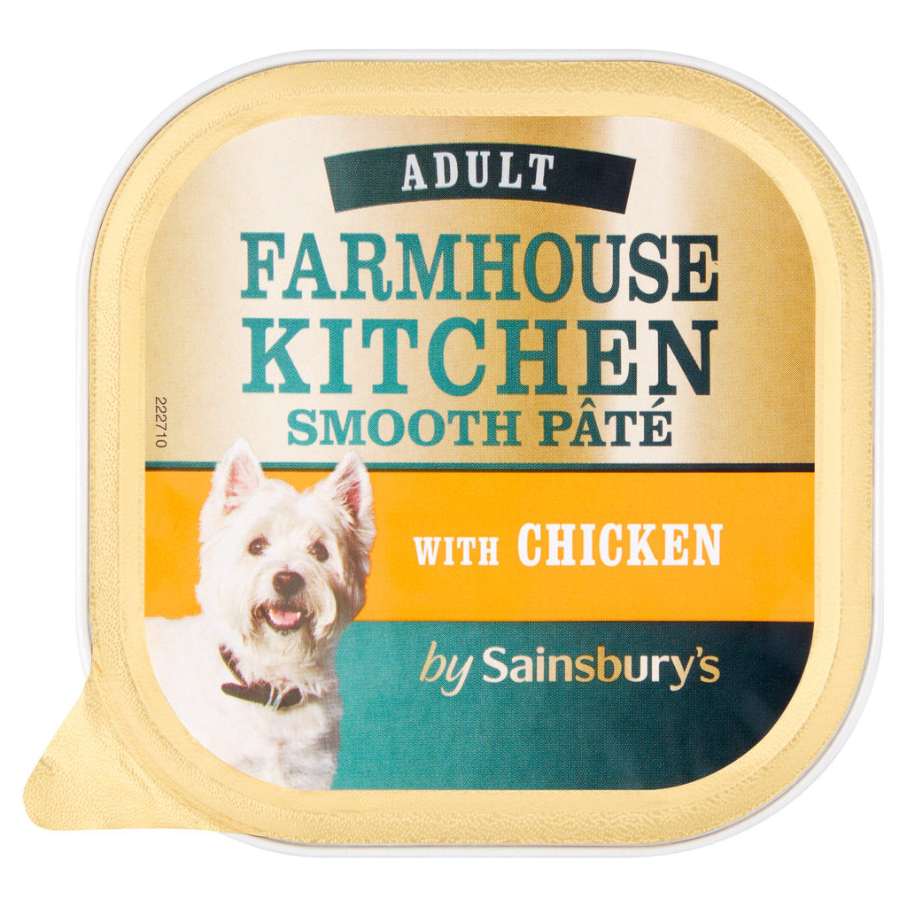 Sainsbury's Farmhouse Kitchen Adult Dog Smooth Pâté With Chicken 300g