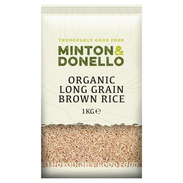 Mintons Good Food Organic Long Grain Brown Rice   1kg GOODS M&S   