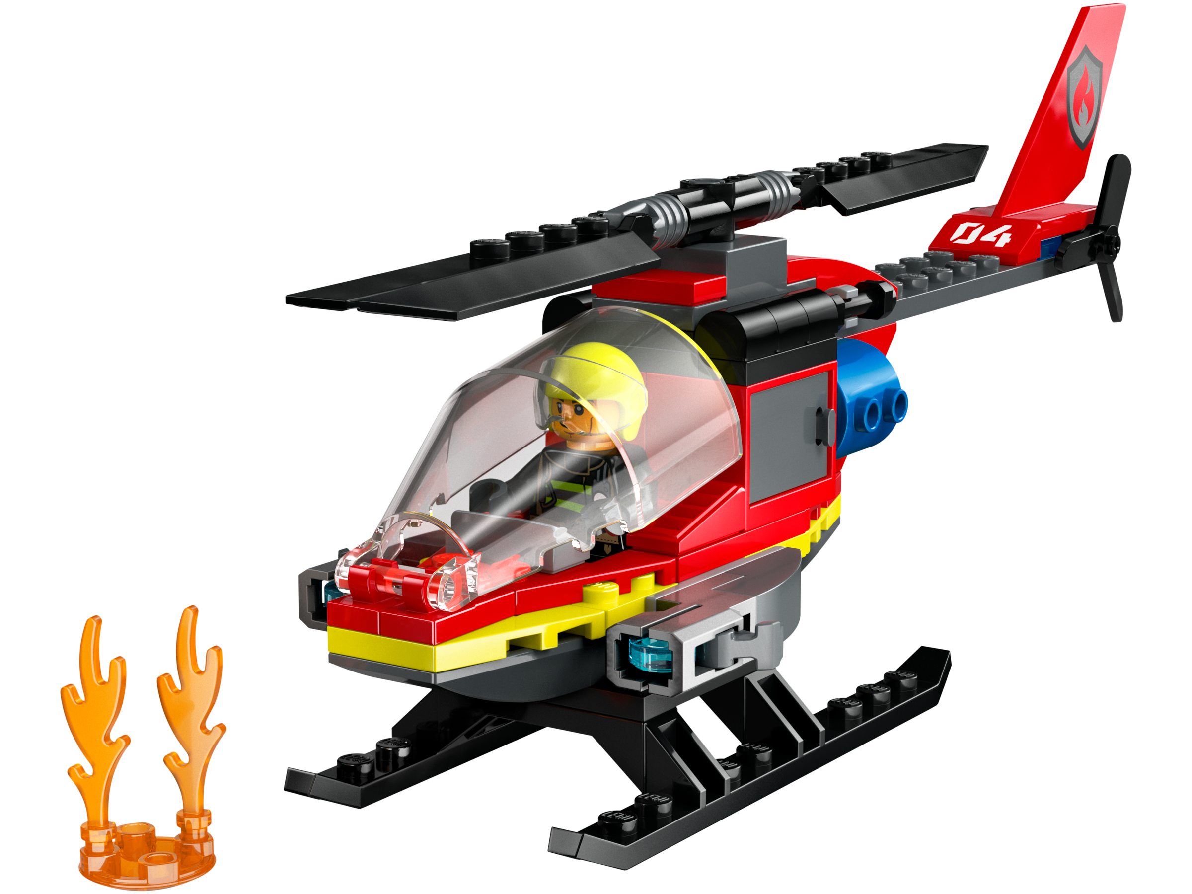 LEGO Fire Rescue Helicopter 85 Pieces, UK version