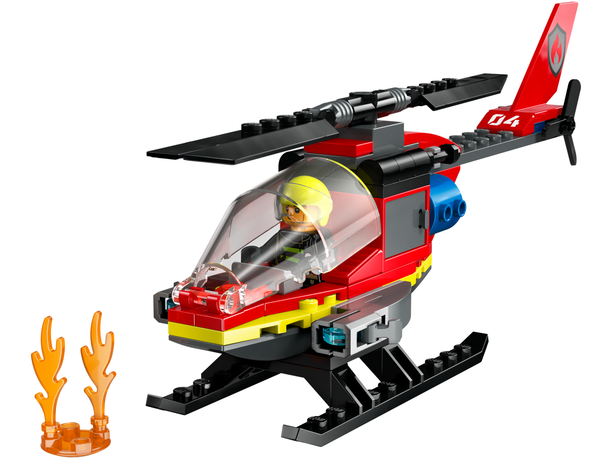 LEGO Fire Rescue Helicopter 85 Pieces, UK version