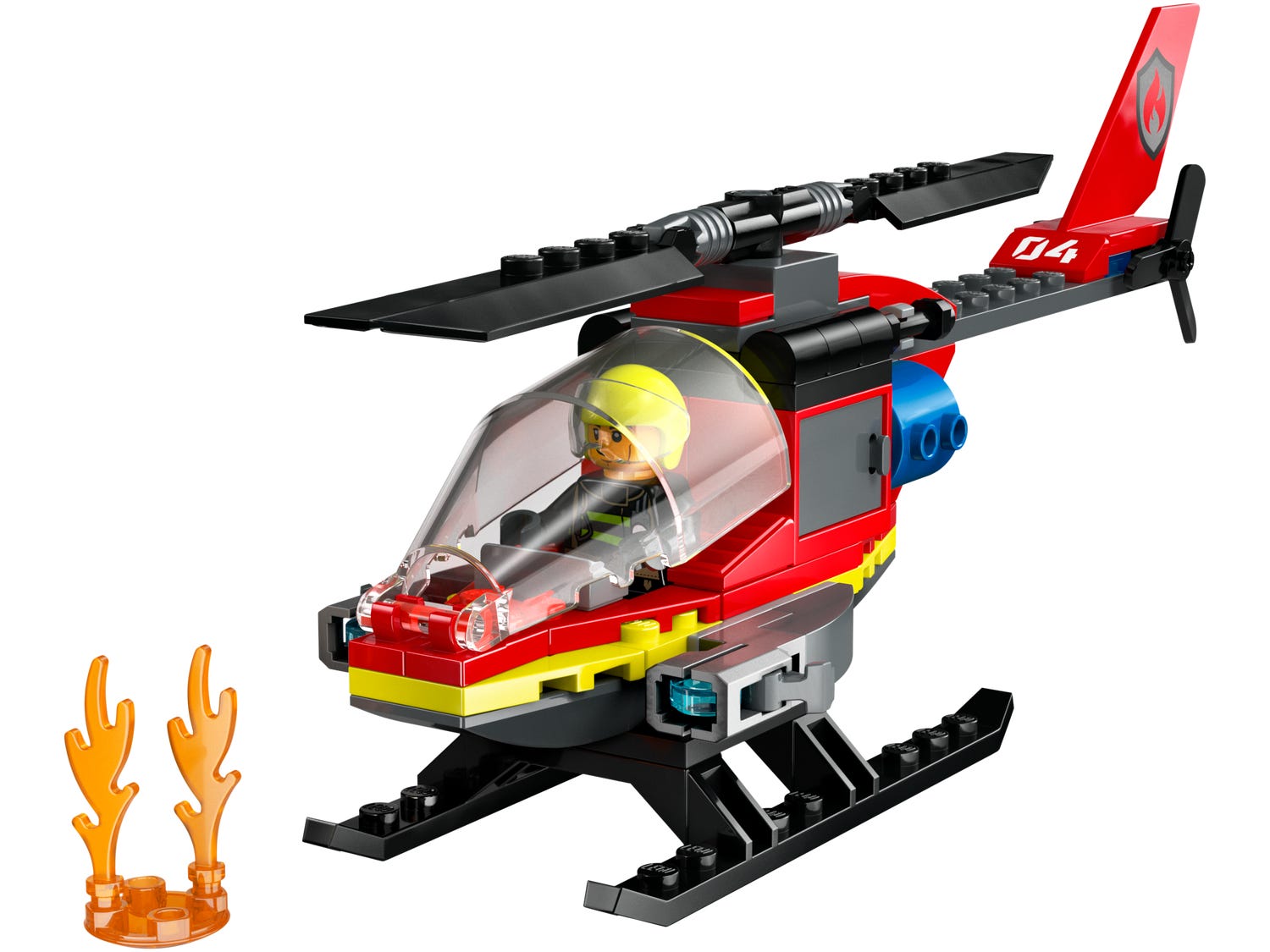 LEGO Fire Rescue Helicopter 85 Pieces, UK version