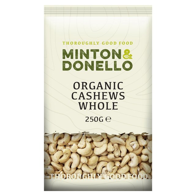 Mintons Good Food Organic Whole Cashews   250g GOODS M&S   