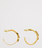 Saint Laurent Cassandre hoop earrings H5cm x W2cm - British product
