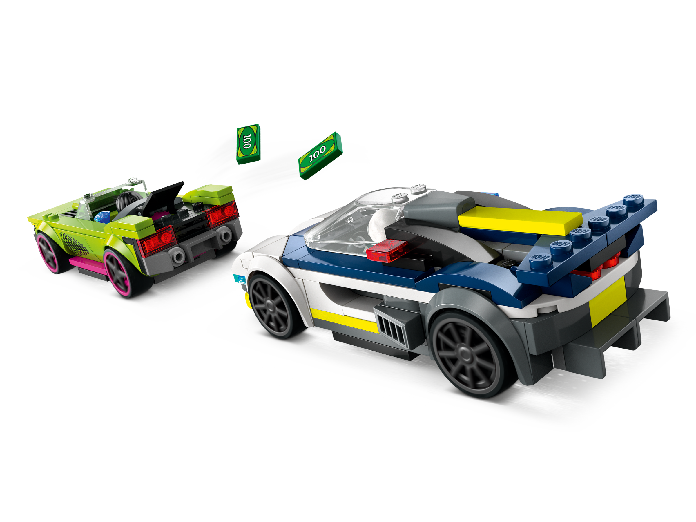 LEGO City Police Car Chase Building Set 213 Pieces, imported from the UK