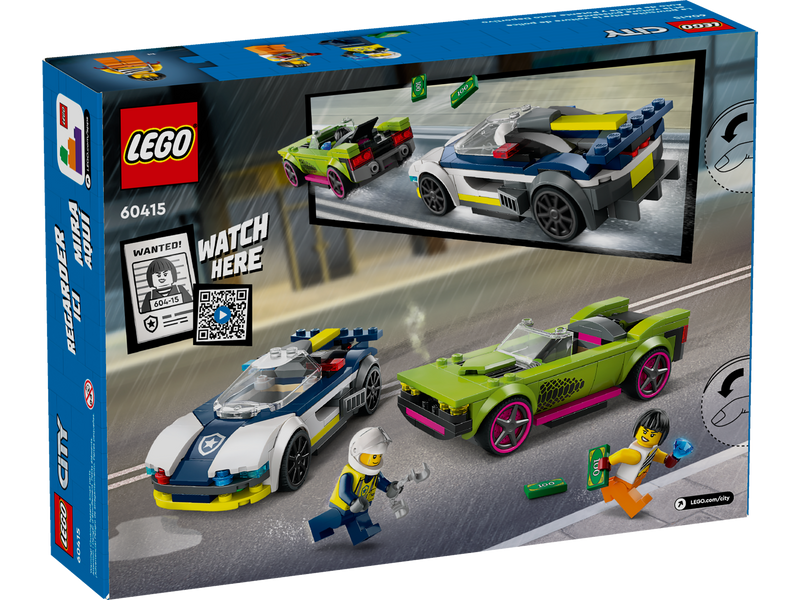 LEGO City Police Car Chase Building Set 213 Pieces, imported from the UK