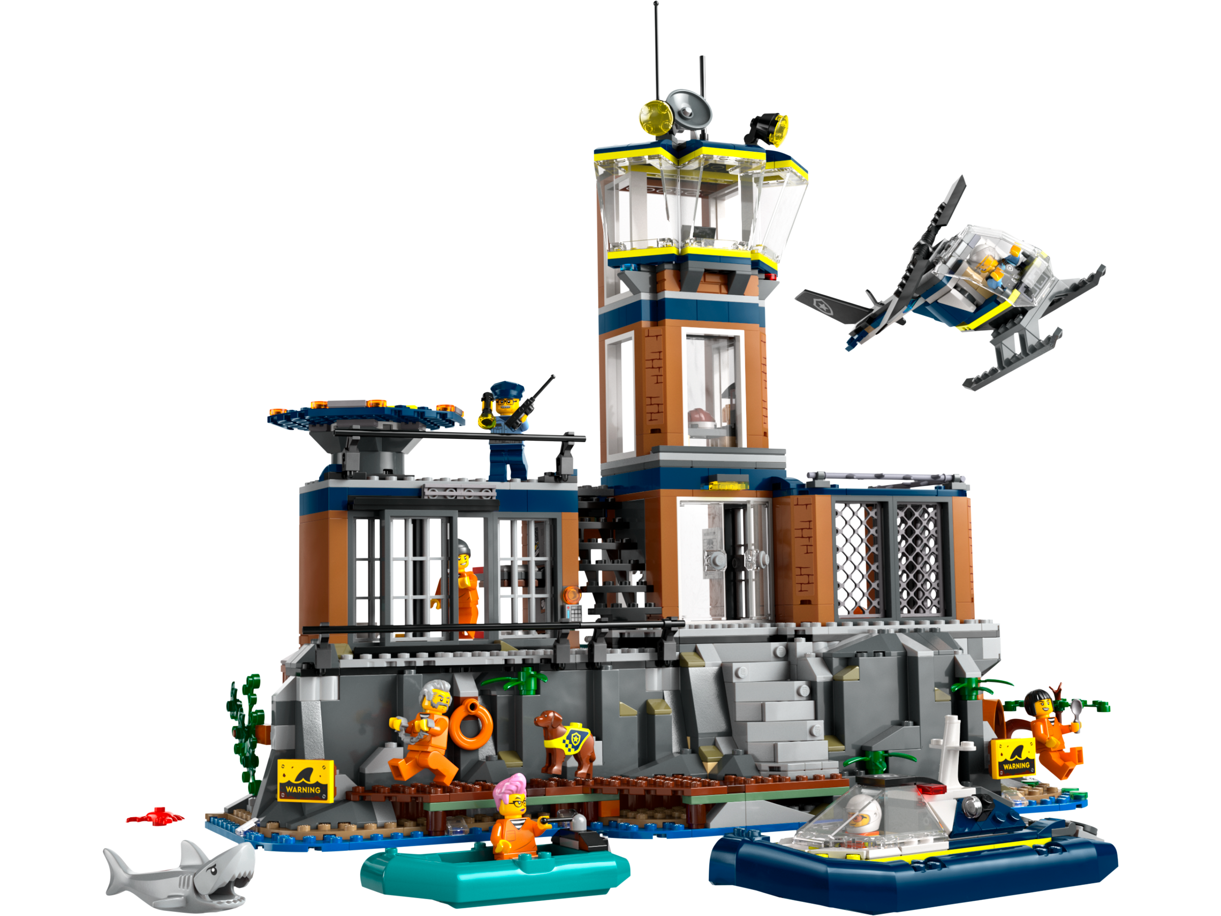 LEGO Police Prison Island building set 980 pieces, imported from the UK